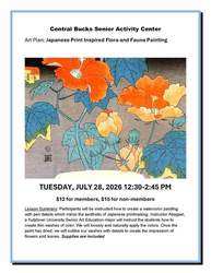 Japanese-inspired Flora and Fauna watercolor class.