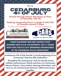 Annual 4th of July Hometown Celebration