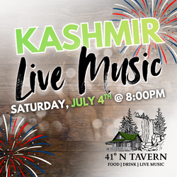 Celebrate 4th of July - Live Band - "Kashmir" playing at 41 North Tavern | St. John, IN | July 4