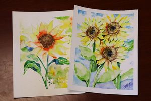 Sunflowers: Watercolor Workshop at the Botanical Gardens