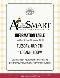 Learn About AgeSmart Resources at Senior Services Plus - July 7th - Alton, IL