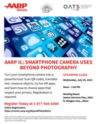 Free AARP Tech Class at Senior Services Plus - July 29th - Alton, IL
