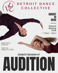 Detroit Dance Collective 47th Season AUDITION