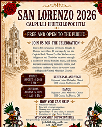 San Lorenzo 2026 Ceremony Comes to Highlands United Methodist Church