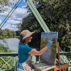 Plein Air Oil Painting @ NJ Audubon