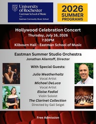 Eastman Summer Studio Orchestra: Hollywood Celebration Concert
