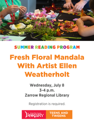 Fresh Floral Mandala With Artist Ellen Weatherholt