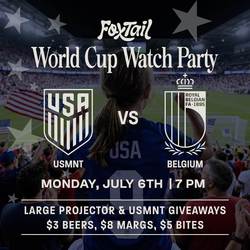 Foxtail Hosts USA vs. Belgium Watch Party
