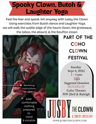 Spooky Clown Workshop with Jusby at Coho Clown Festival