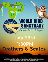 Feathers & Scales with the World Bird Sanctuary