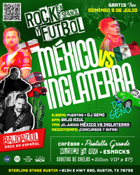 Rock y Fútbol: México vs. Inglaterra