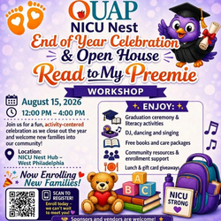 Read to My Preemie Workshop: NICU Nest End of Year Celebration & Open House