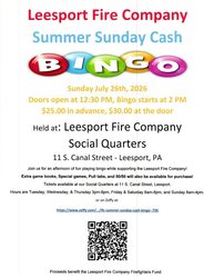 Sunday Cash Bingo