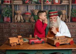 Private Photos With Santa In His Workshop