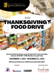 The Law Offices of Kevin J. Roach LLC Thanksgiving Food Drive