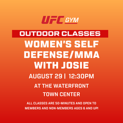 UFC Gym at The Waterfront: Outdoor Women’s Self-Defense/MMA Class