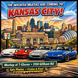 The Wichita Miata's are coming to Kansas City