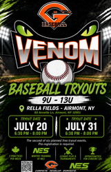Pascack Valley Venom Hosting Free Tryouts 7/31