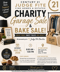 Century 21 Judge Fite Fine Home & Estates Charity Garage Sale and Bake Sale