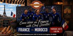 France vs. Morocco at Normandie Bakery