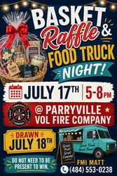 Basket Raffle and Food Truck Night