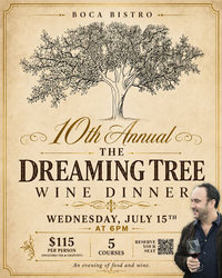Dreaming Tree Wine Dinner - 5 Courses, 5 Wines