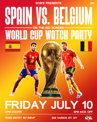 Spain vs Belgium: World Cup Watch Party (Quarter Finals)
