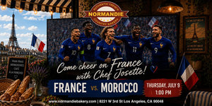 France vs. Morocco at Normandie Bakery
