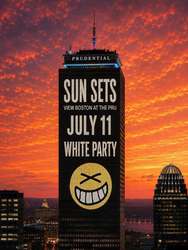 Sun Sets at View Boston: Rooftop WHITE PARTY