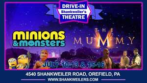 Drive-In Double Feature: MINIONS & MONSTERS with THE MUMMY