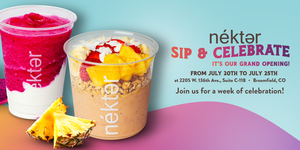 Celebrate Nékter® Week-Long Grand Opening in Broomfield!