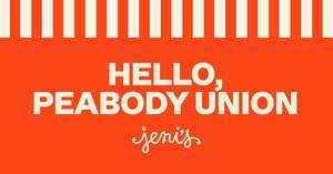 Jeni’s Grand Opening in Peabody Union With FREE ICE CREAM!