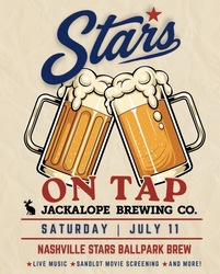 Stars On Tap — Jackalope Brewing Company X Nashville Stars