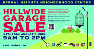 Hillwide Garage Sale | August 8th at Bernal Heights