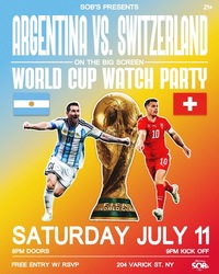 Argentina vs Switzerland: World Cup Watch Party (Quarter Finals)