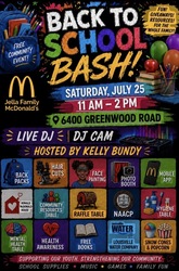 Back-to-School Bash hosted by the Jella Family McDonald’s