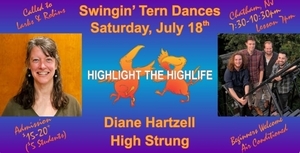 Swingin' Tern Contra Dances presents Diane Hartzell and High Strung