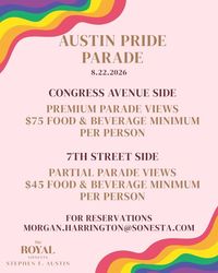 Stephen F. Austin Royal Sonesta PRIDE Parade