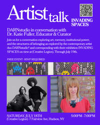 Artist Talk INVADING SPACES: DARNStudio with Dr. Katie Fuller