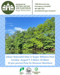 Urban Naturalist Hike in Roger Williams Park