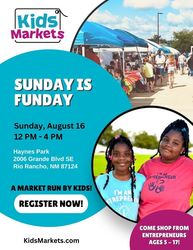 Kids Market at Sunday is Funday