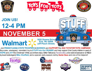 STUFF THE CRUISER FOR TOYS FOR TOTS!