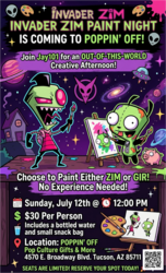 👽🎨 INVADER ZIM PAINT NIGHT IS COMING TO POPPIN' OFF! 🎨👽