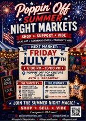 🌟 POPPIN’ OFF SUMMER NIGHT MARKETS 🌟