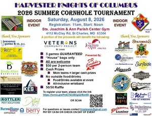 Harvester K of C Summer Cornhole Tournament Fundraiser