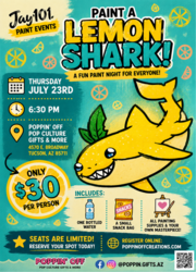 🦈🍋 Something fintastic is swimming your way @ Poppin' Off! 🍋🦈