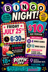 🎉🔢 FRIDAY NIGHT BINGO IS BACK @ POPPIN' OFF! 🔢🎉