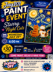 🎨✨ Two Cats, One Magical Night @ Poppin' Off! ✨🐈🌌