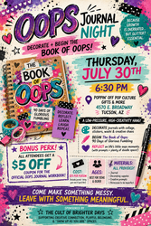 ✨📓 Oops Journal Night: Decorate + Begin the Book of Oops @ Poppin' Off! 📓✨