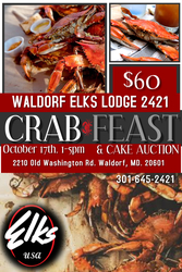 WALDORF ELKS LODGE 2421 CRAB FEAST